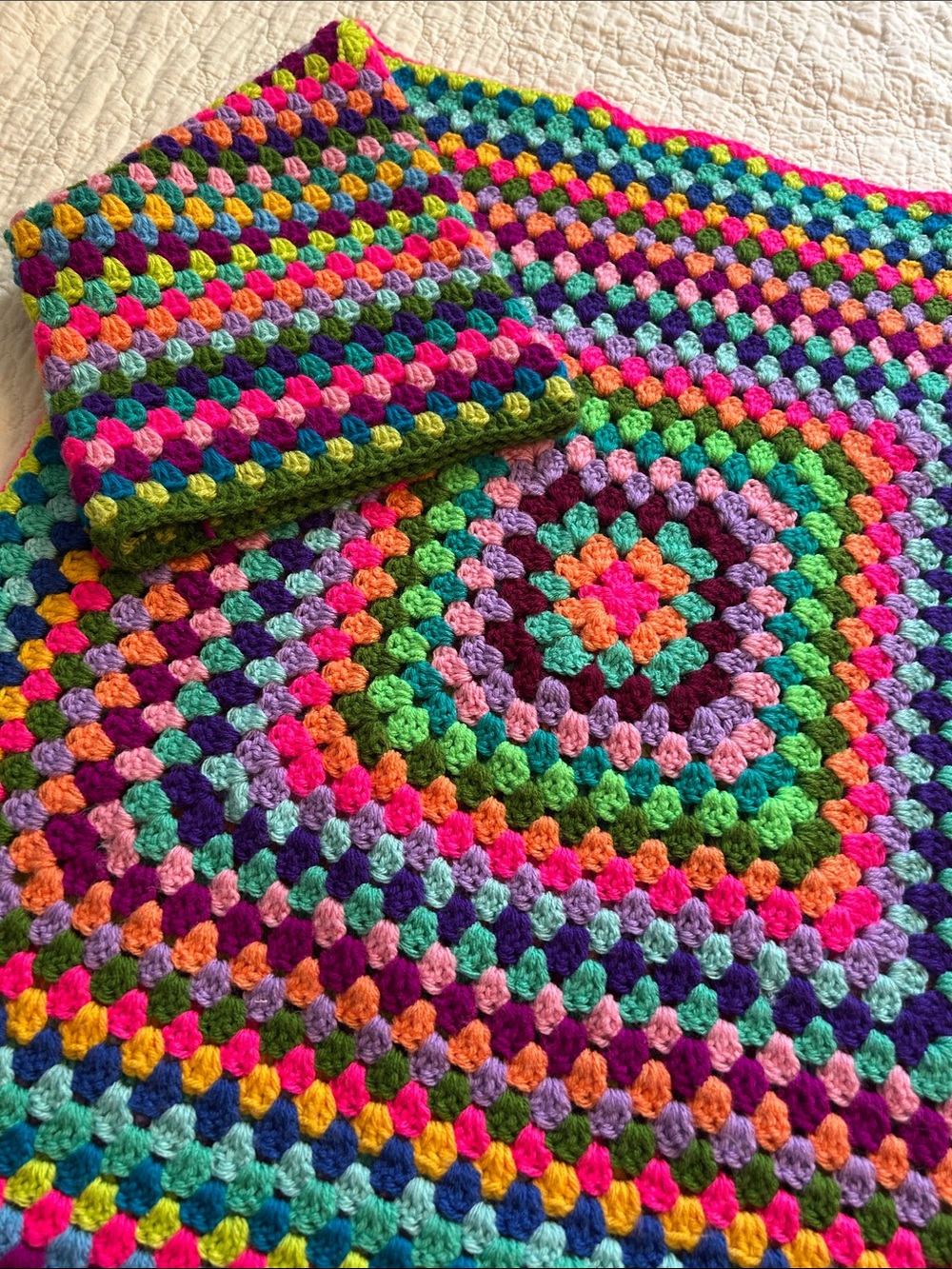 Handmade Crochet Granny Square Sweater - Picture 4 of 6